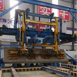 Ligne de production de garde-corps de séparation centrale d'autoroute